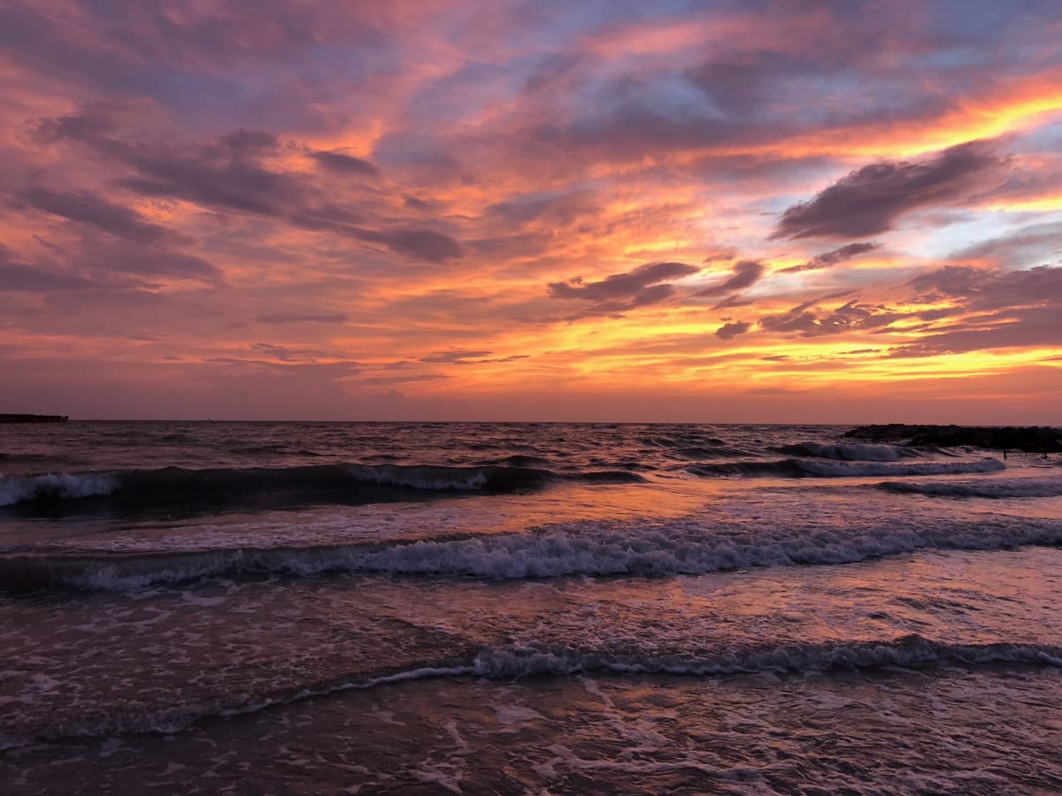 Florida Beach Sunset by Lee Ann Harrison 