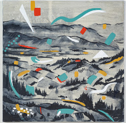 Landscape with Shapes by Amanda Tanner 