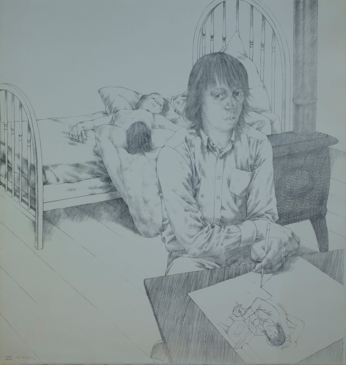 Self Portrait with Models by DeWitt Hardy, Image 1.