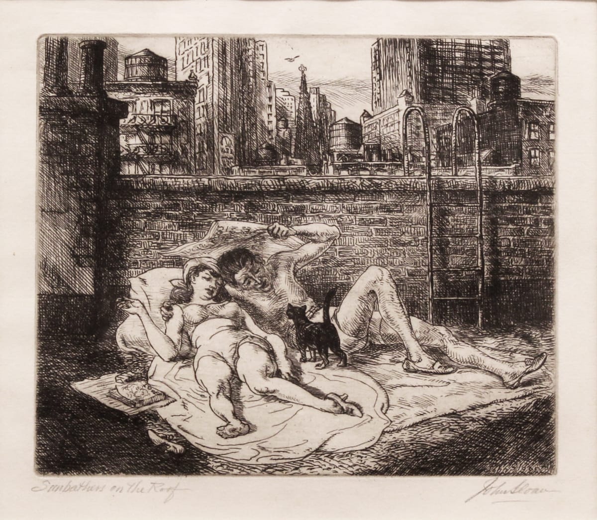 Sunbathers on the Roof by John French Sloan, Image 1.