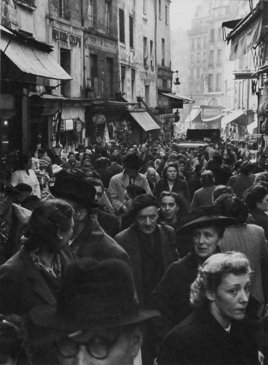 Rue Mouffetard-Marlcet St. by Todd Webb, Image 1.