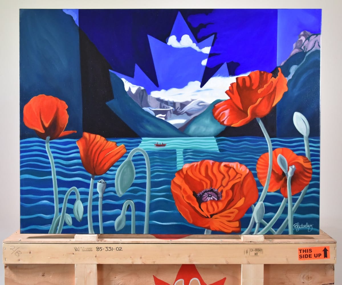 Poppies For Louise (an ode to Lake Louise) by Brandy Saturley 