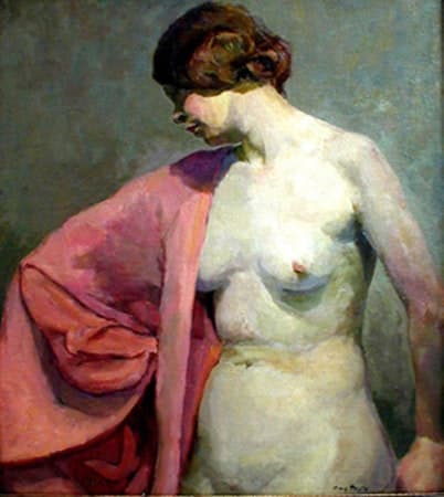 Standing Female Nude by Tunis Ponsen 