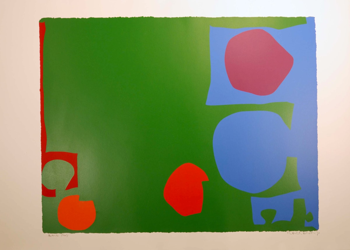 Three Reds in Green and Magenta in Blue by Patrick Heron 