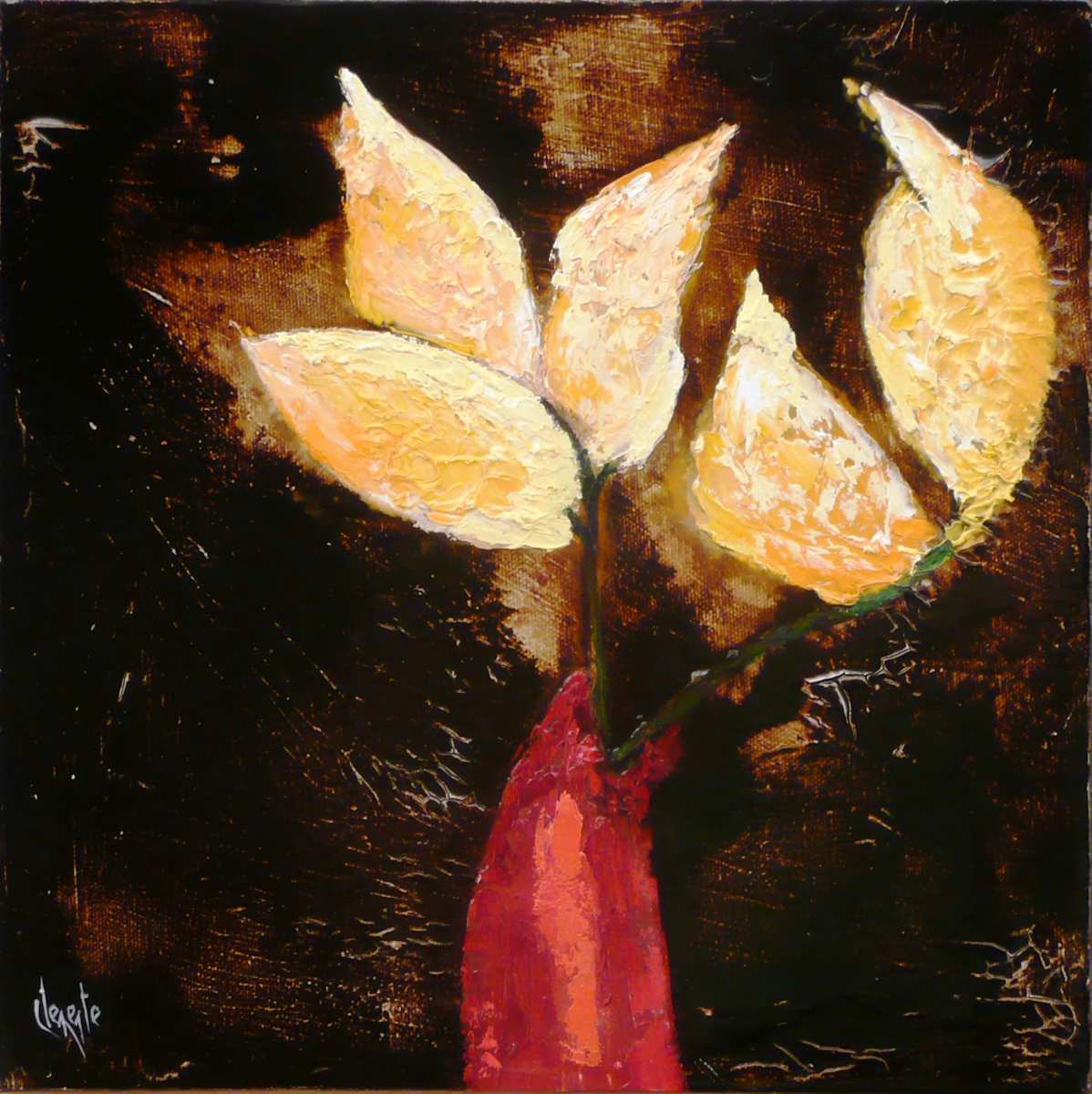 Flower with Vase by Clemente Mimun, Image 1.