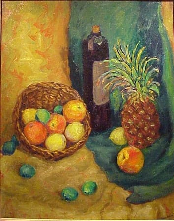 Still Life with Pineapple by Tunis Ponsen 