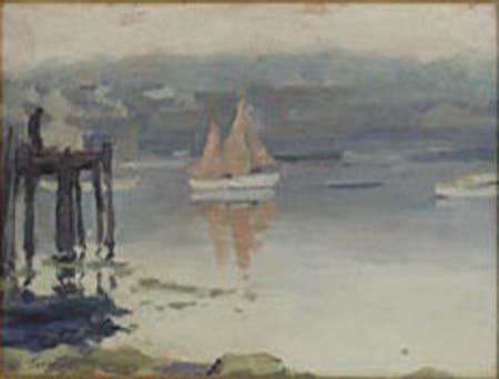Sailboat at Dusk by Tunis Ponsen, Image 1.