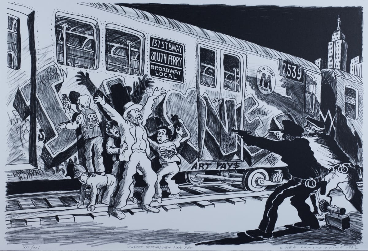 Vincent Defends New Wave Art by Greg Constantine, Image 1.