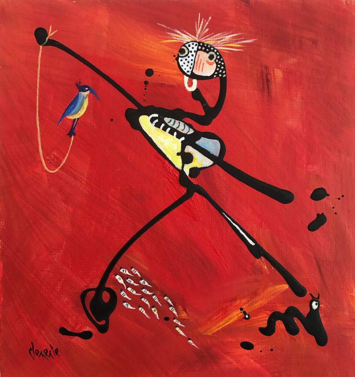 African Prince Fishing by Clemente Mimun 