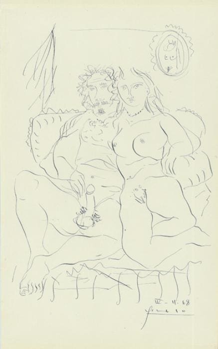 Erotic Scene by Pablo Picasso, Image 1.