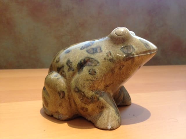 Hidden Animals- Stone Frog by First Nations Carvers Vancouver, BC, Image 4.