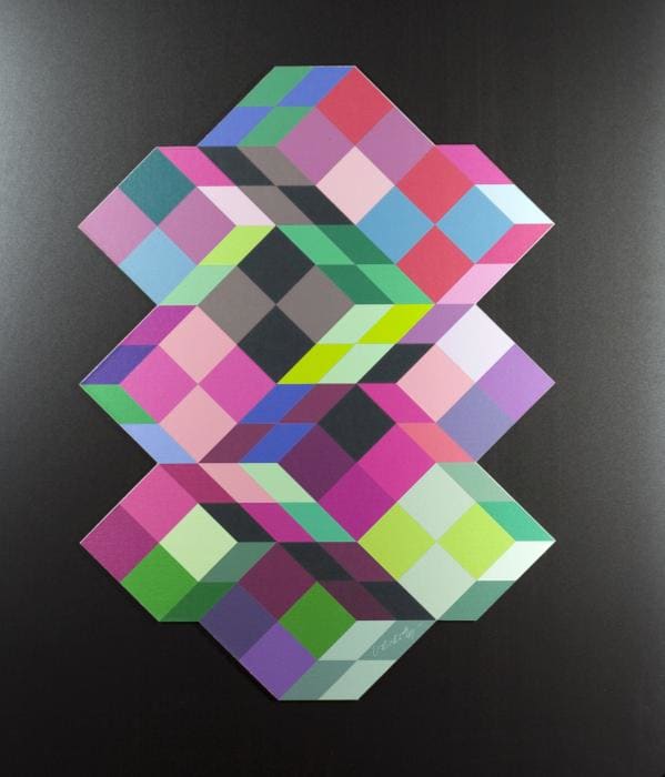 Tridem K by Victor Vasarely, Image 1.