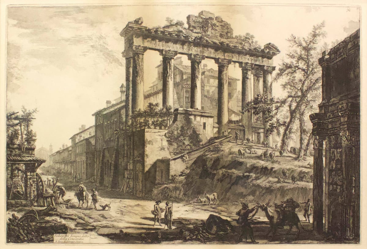 Veduta del Tempio detto della Concordia by Giovanni Battista Piranesi 