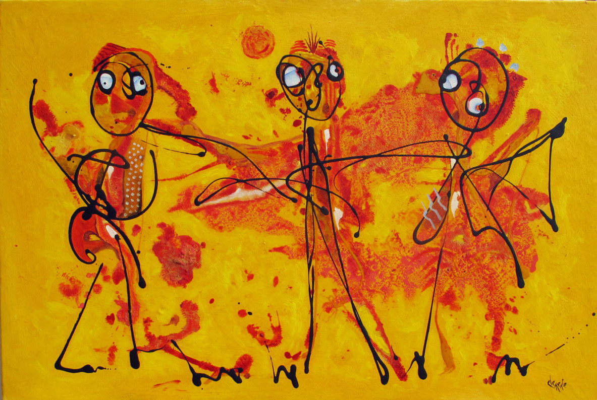 3 Cabelleros At The Circus by Clemente Mimun 
