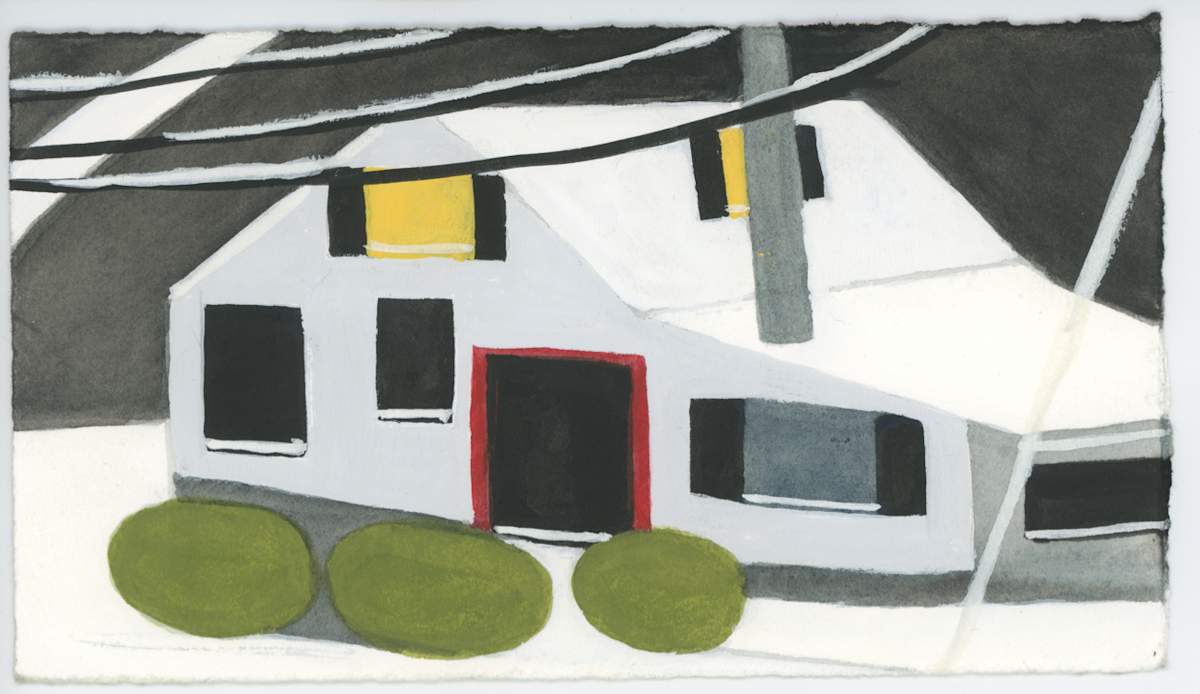 Snow on the Wires, #1549, Image 1.