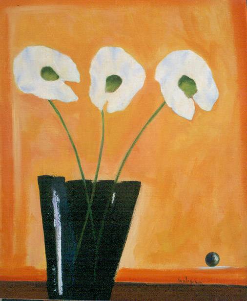 White Cala Lilies by Clemente Mimun, Image 1.