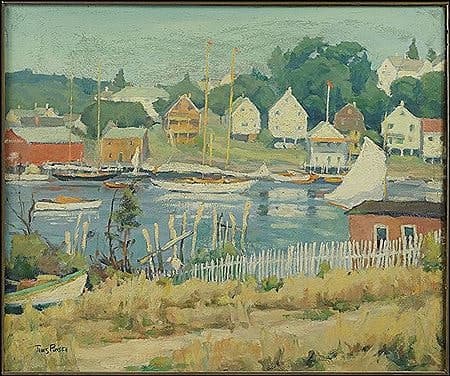 Harbor Scene by Tunis Ponsen 