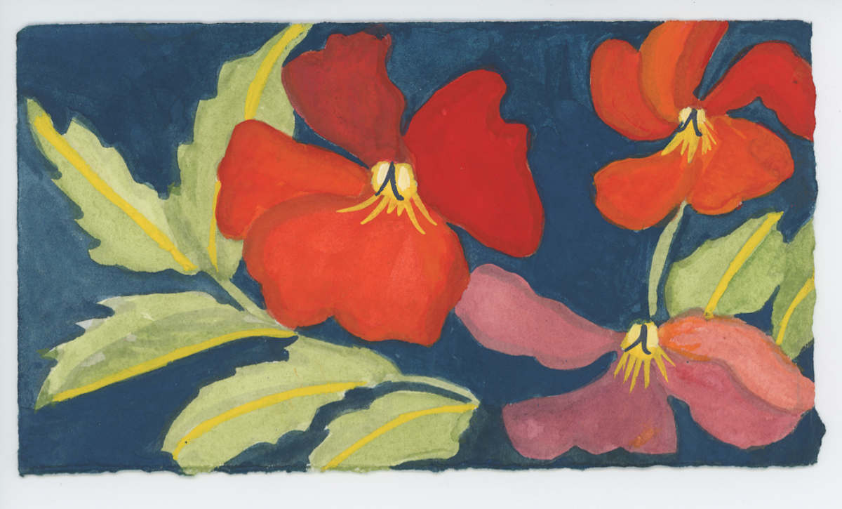 Pansies, #1618, Image 1.