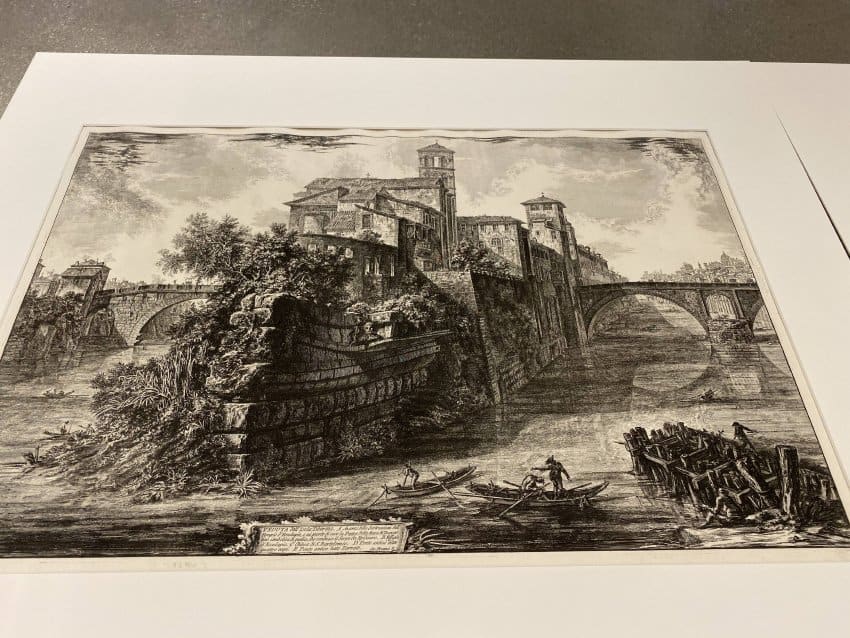 Veduta dell'Isola Tiberina (View of the Tiber Island) by Giovanni Battista Piranesi 