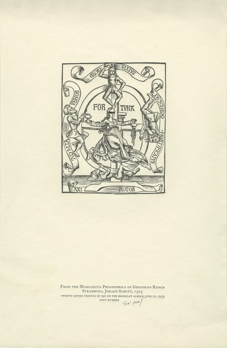 From the Margarita Philosophica of Gregorius Reisch Strassburg Johann Schott, 1503 by Kenneth J. Carpenter 