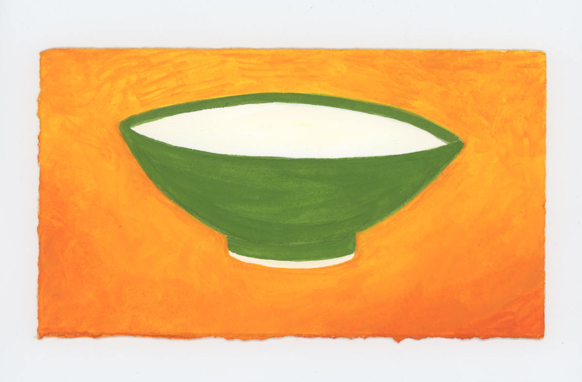 The Green and White Bowl, #1896, Image 1.