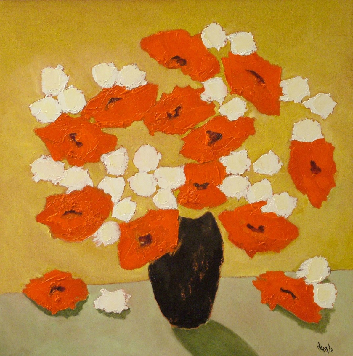 Red Floral by Clemente Mimun 