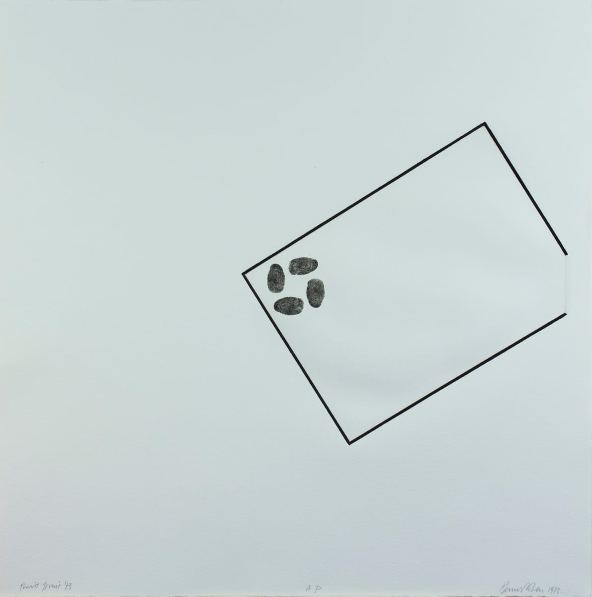 Third Print by Bernard Cohen, Image 1.