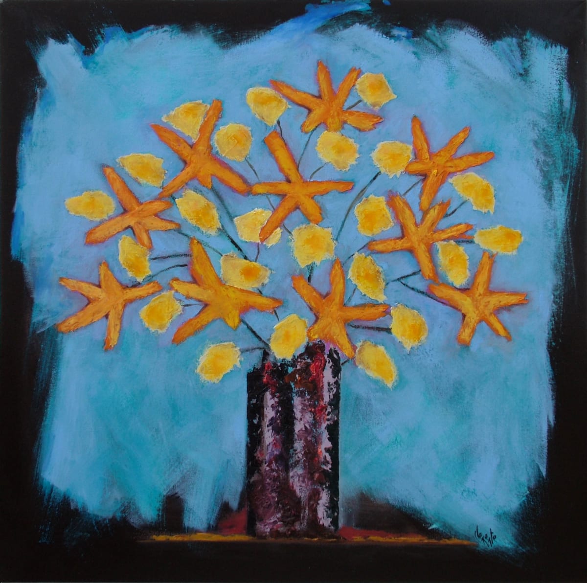 Starflower Orange by Clemente Mimun 