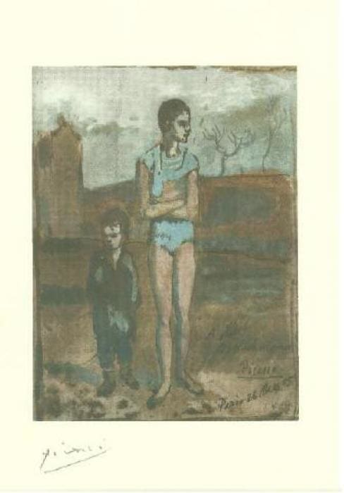 Harlequin and Boy by Pablo Picasso, Image 1.