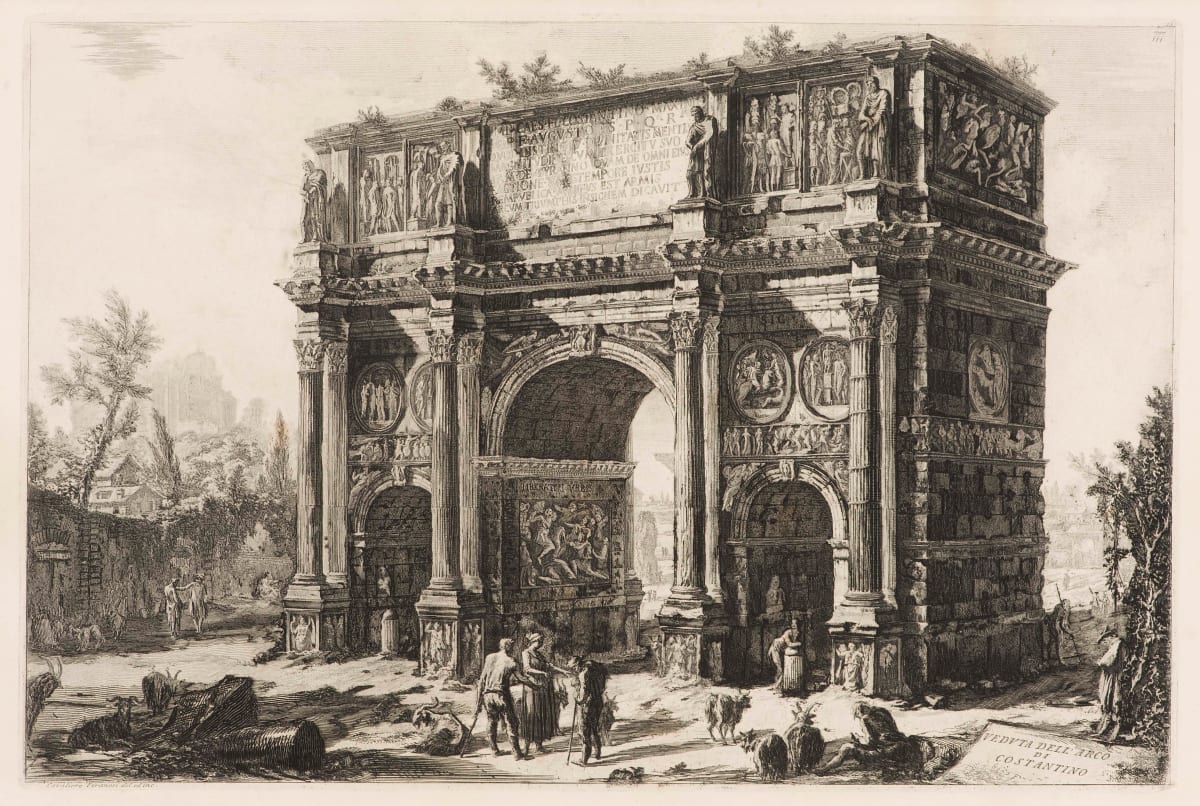Veduta dell'Arco di Costantino (View of the Arch of Constantine) by Giovanni Battista Piranesi 