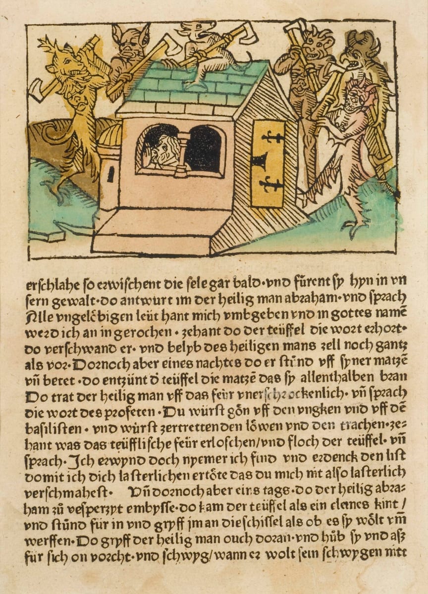 A House Beleaguered by Devils by School of Strassburg 