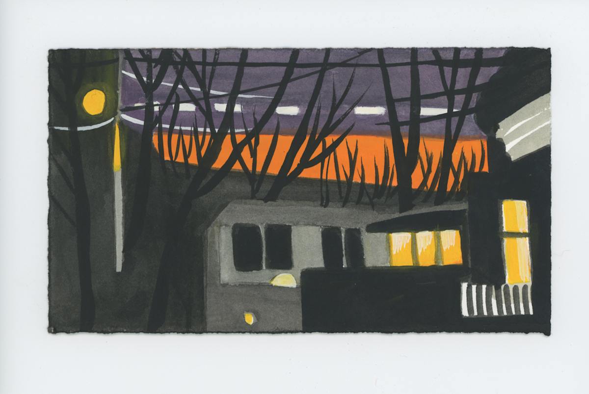 The Orange Rectangle Sunset, #1813, Image 1.