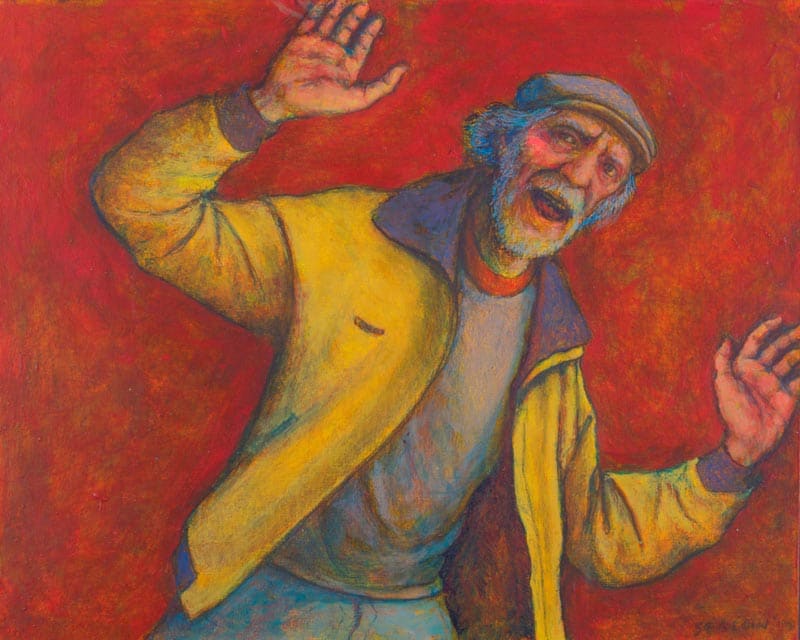 Old Man Dancing #6 by Leopold Segedin 