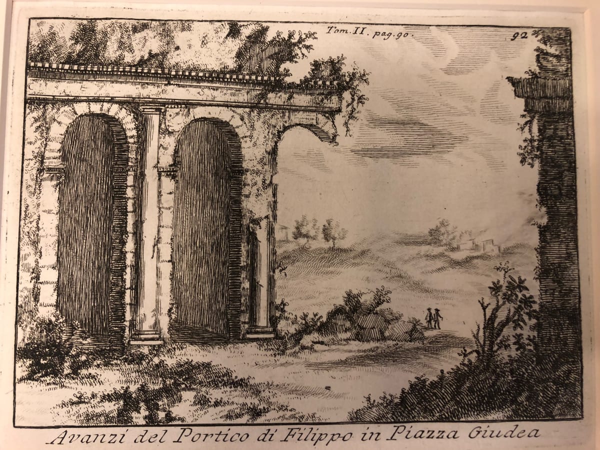 Avanzi del Portico di Filippo in Piazza Giudea by Niccolò Mogalli 