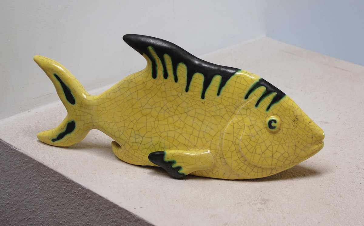 Fish M.D.C., La Luz Pottery, NM by Dana Chodzko, Image 1.