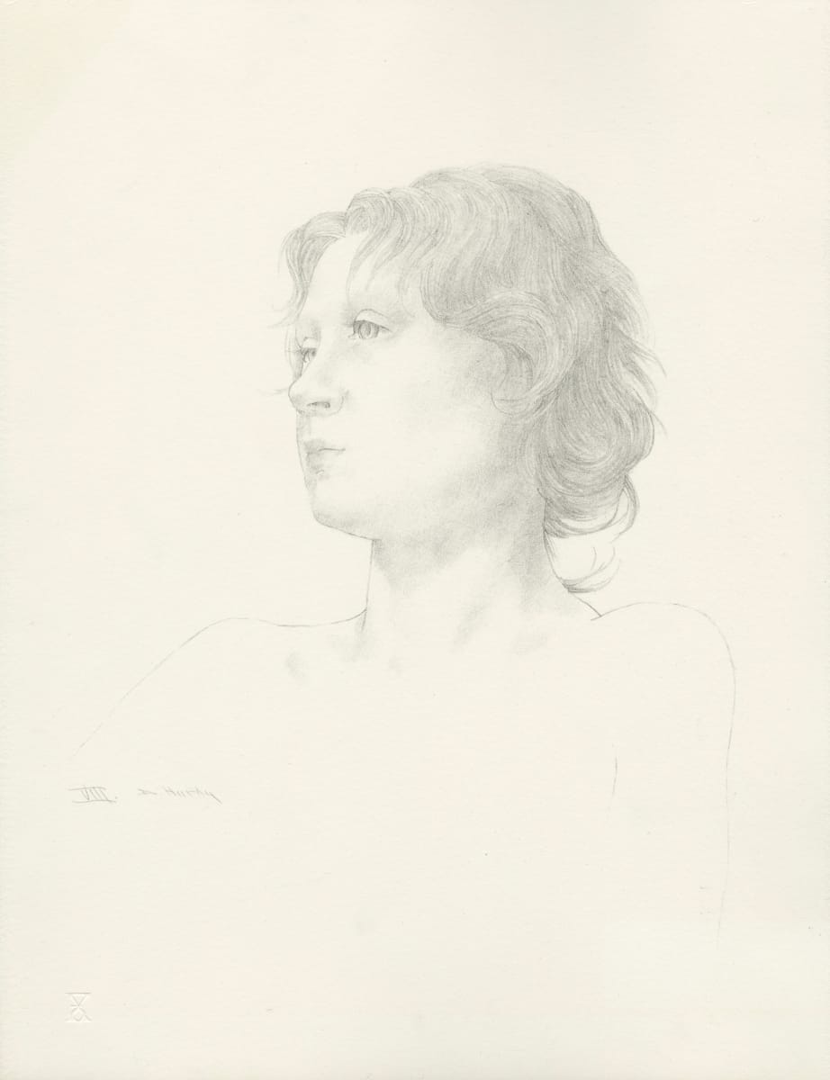 Head of Young Woman by Dewitt Hardy 