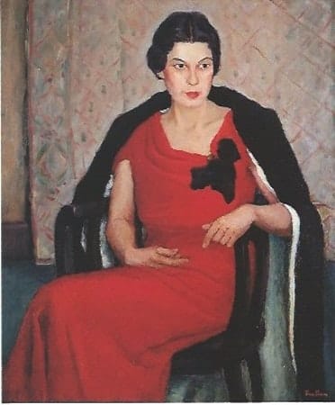 Portrait of Katherine Cornell by Tunis Ponsen 