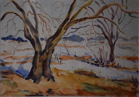 Winter Scene by Tunis Ponsen 