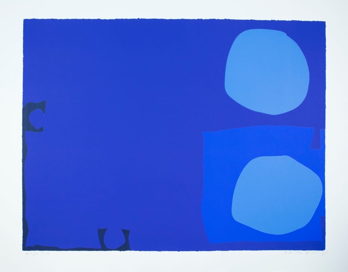 4 Blues, 2 Discs by Patrick Heron 