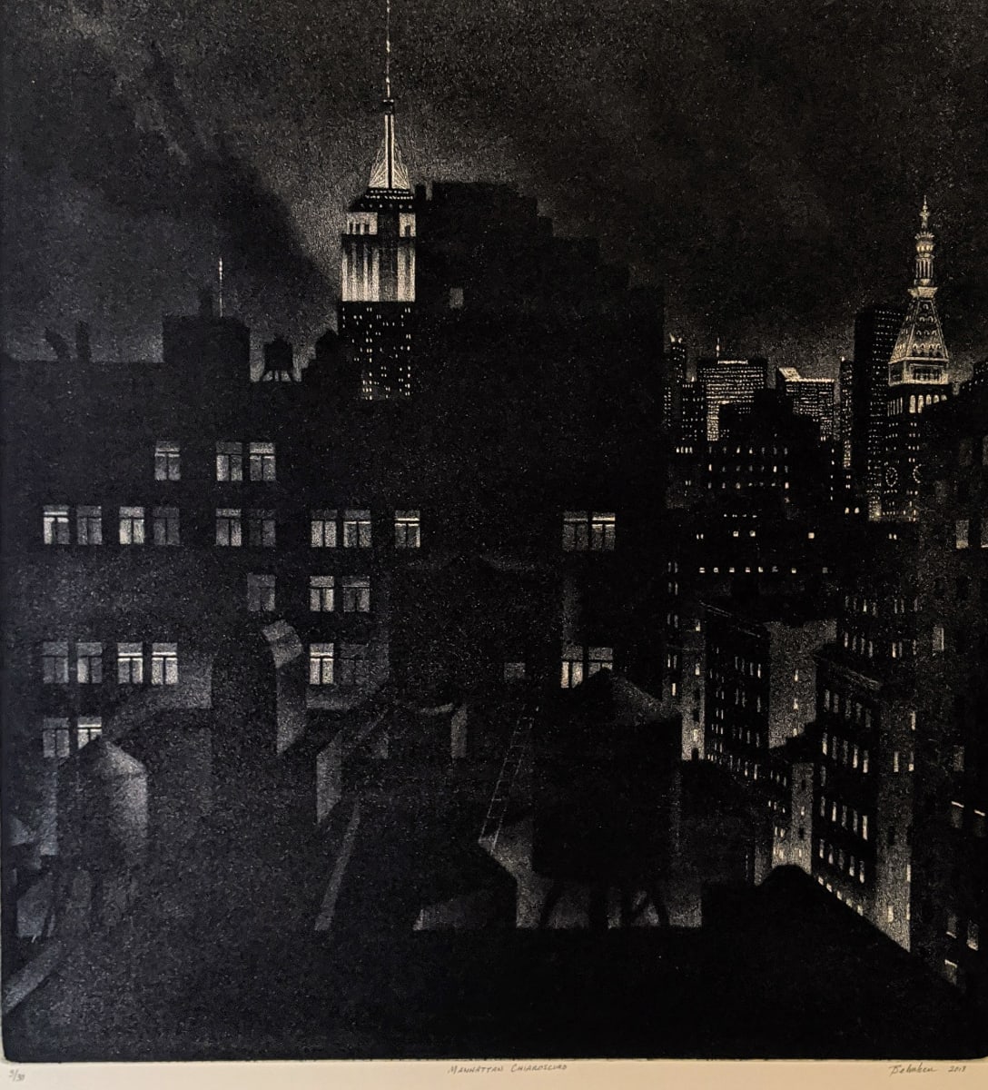 Manhattan Chiaroscuro by William J. Behnken 