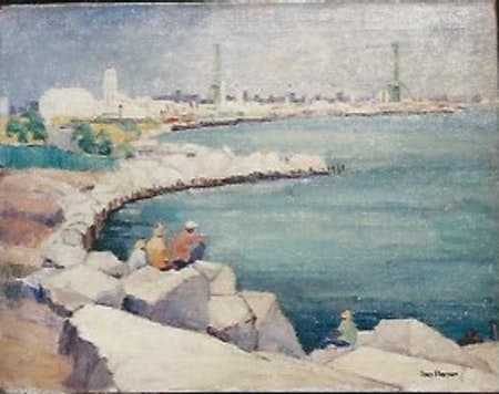 Fishing by the World's Fair by Tunis Ponsen, Image 1.