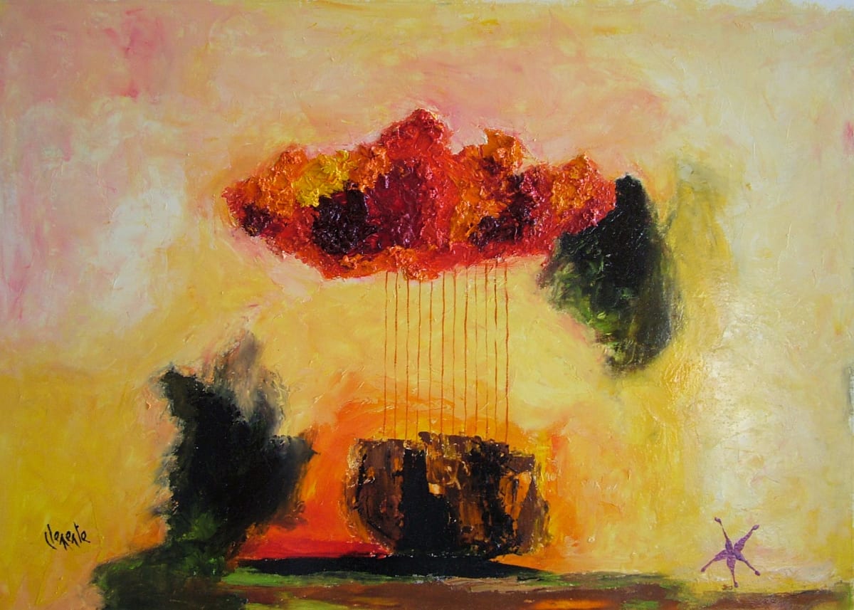 Floral Red with Star by Clemente Mimun 