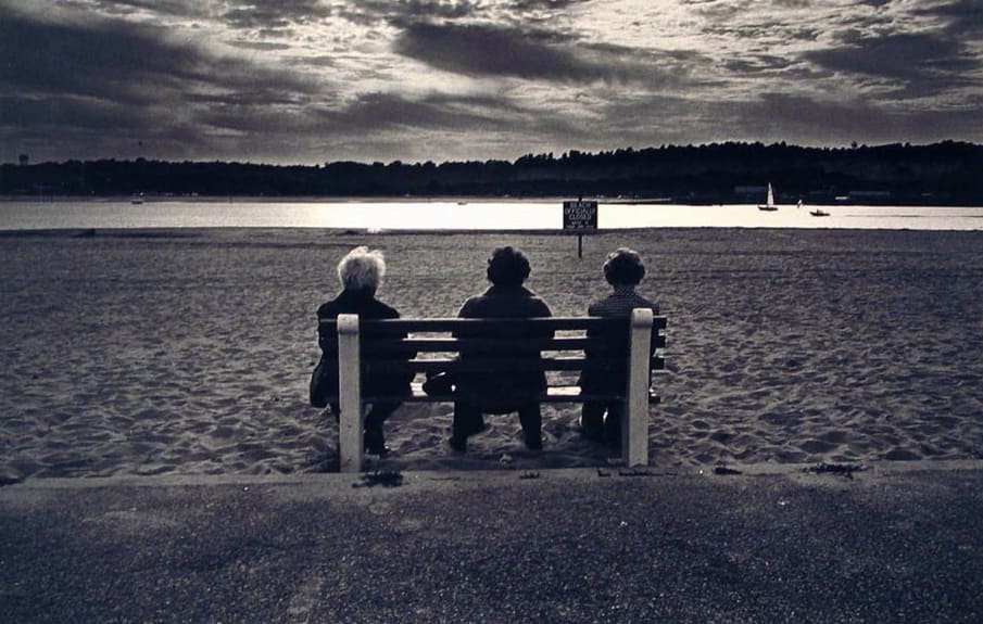 Three Women Close Up on Beach by N. Jay Jaffee, Image 1.