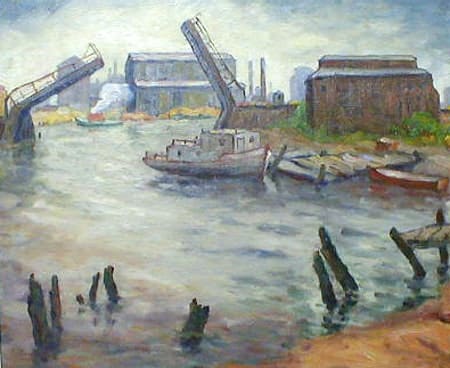 Open Bridge Chicago River by Tunis Ponsen, Image 1.