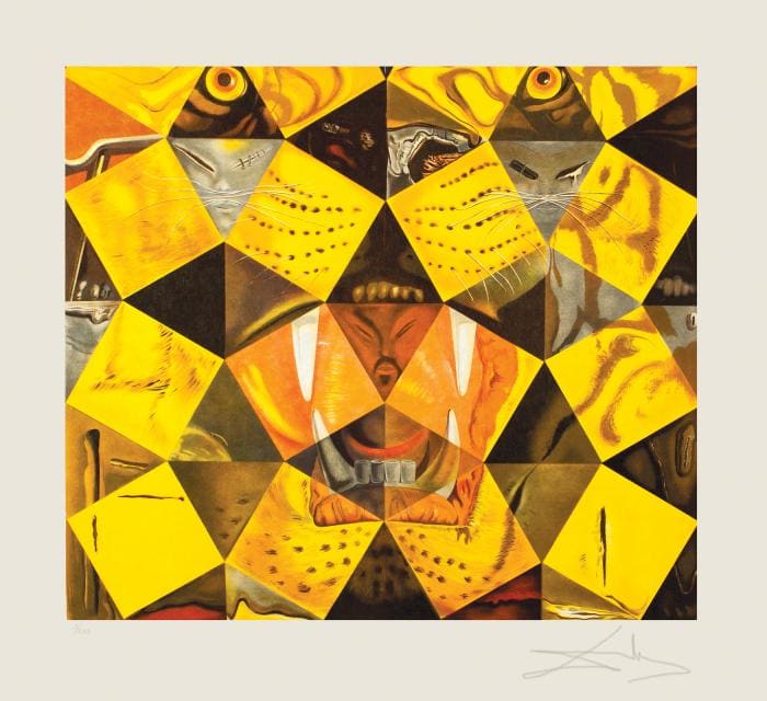 Fifthy real tigers by Salvador Dali, Image 1.