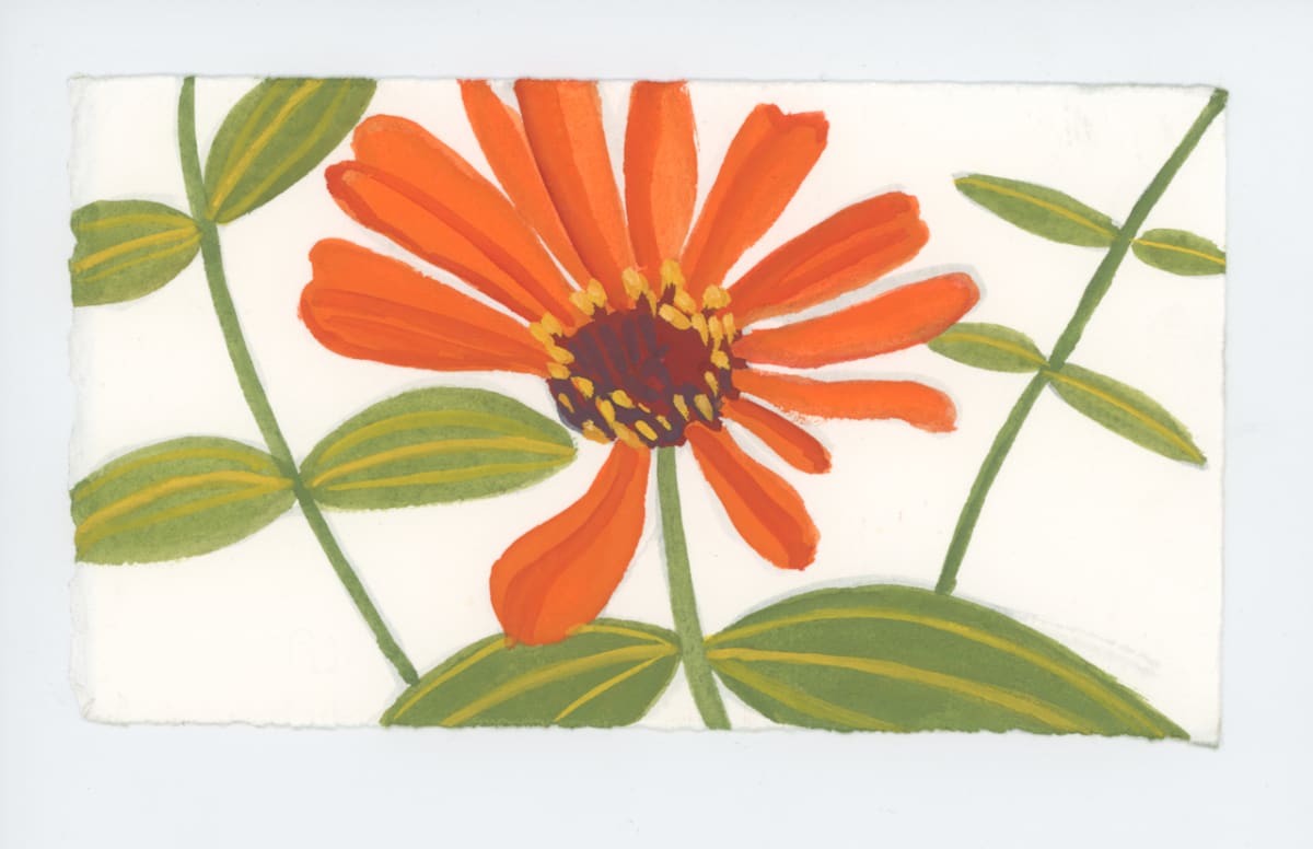 Zinnia, #1717 by Raya Bodnarchuk, Image 1.