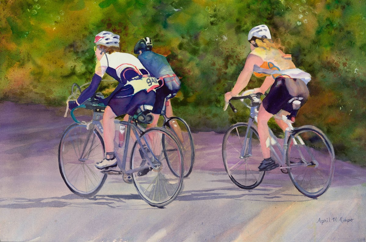 Cycling Together by April Rimpo 