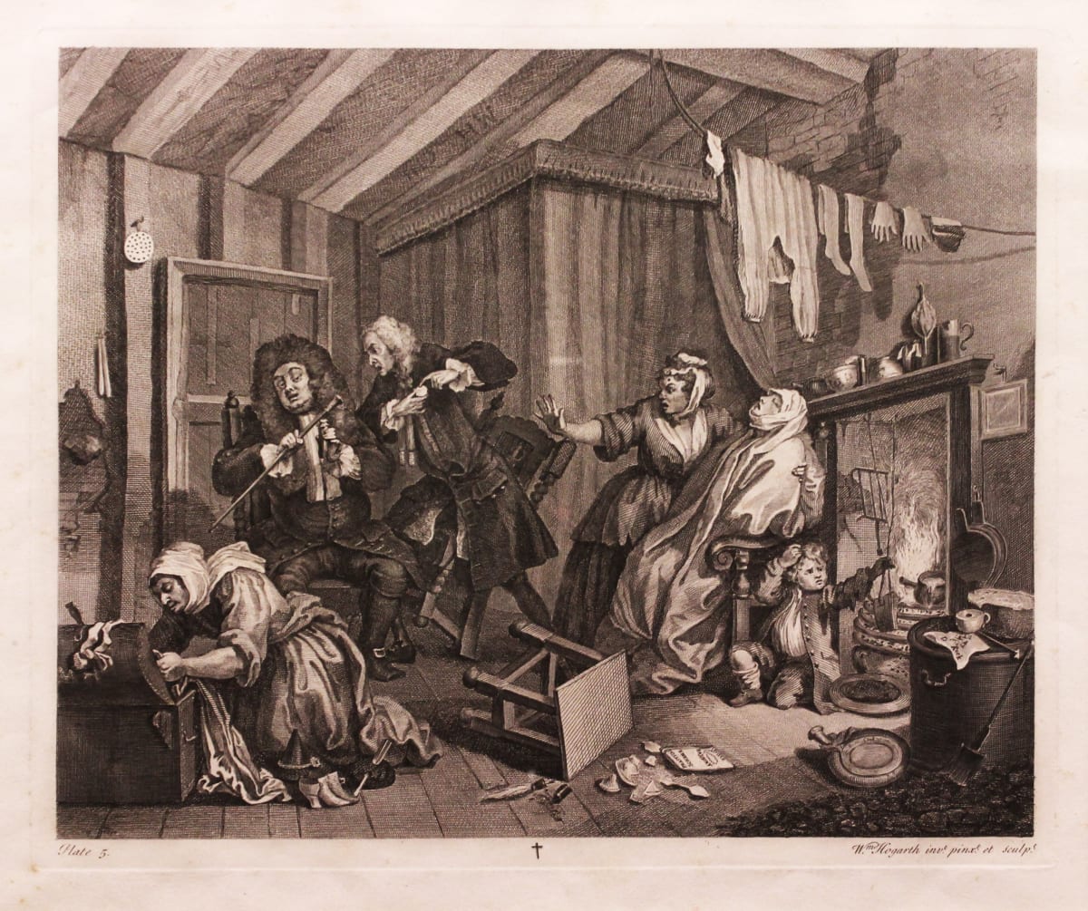 A Harlot's Progress, Plate 5 by William Hogarth, Image 1.