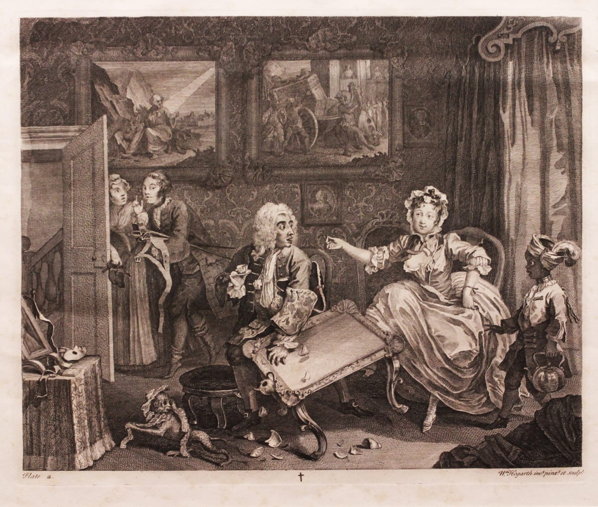 A Harlot's Progress, Plate 2 by William Hogarth 