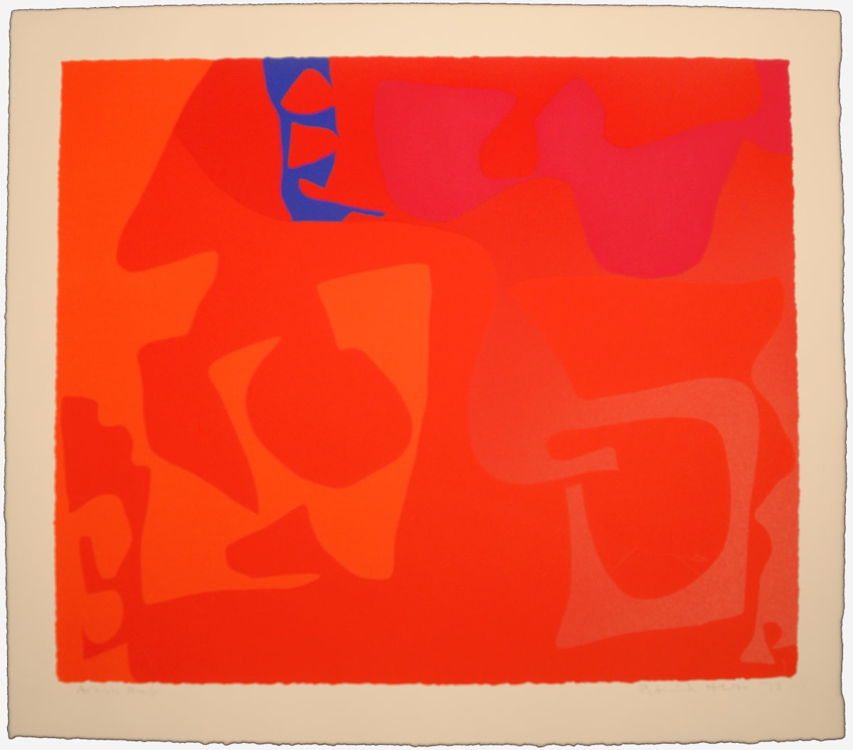 Small Red January 1973: 1 by Patrick Heron 